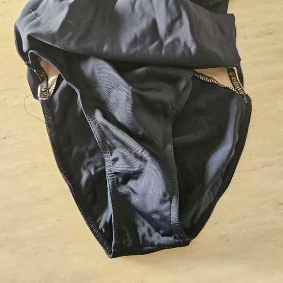 Weissman NWOT child medium semi custom dance costume black w pink rhinestones - Picture 9 of 11